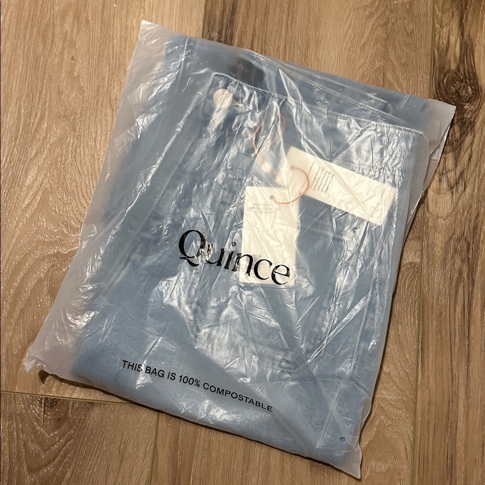 Quince Bella Stretch Patch Pocket Wide Leg Jeans - Picture 8 of 8